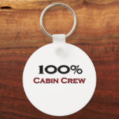 100 Prozent Kabine Crew Schlüsselanhänger (Vorderseite)