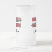 100 Prozent LATVIAN Mattglas Bierglas (Mittel)