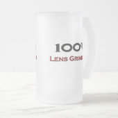 100 Prozent-Linse-Schleifer Mattglas Bierglas (VorderseiteRechts)