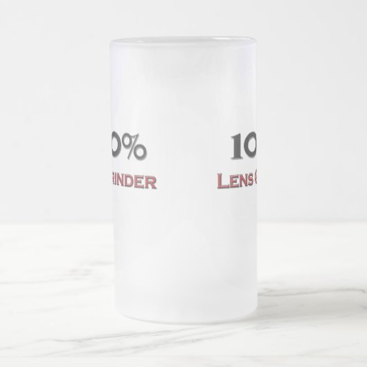 100 Prozent-Linse-Schleifer Mattglas Bierglas (Mittel)