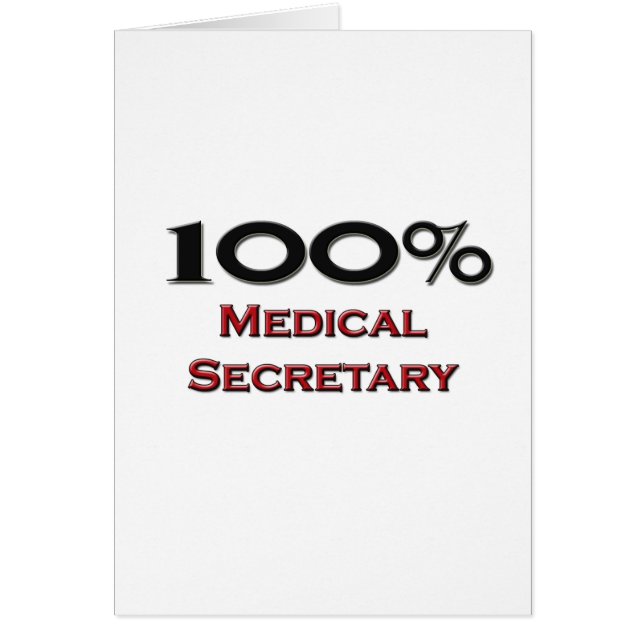 100 Prozent-medizinischer Sekretär (Vorne)