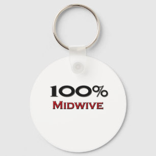 100 Prozent Midwive Schlüsselanhänger