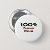 100 Prozent-Mode-Stylist Button (Vorne & Hinten)