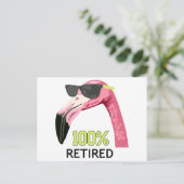 100 Prozent müde Postkarte (Stehend Vorderseite)