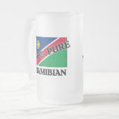 100 Prozent NAMIBIER Mattglas Bierglas (Vorderseite Links)