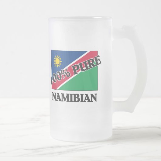 100 Prozent NAMIBIER Mattglas Bierglas (Rechts)