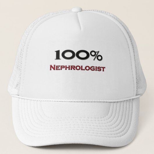 100 Prozent-Nephrologe Truckerkappe (Vorderseite)