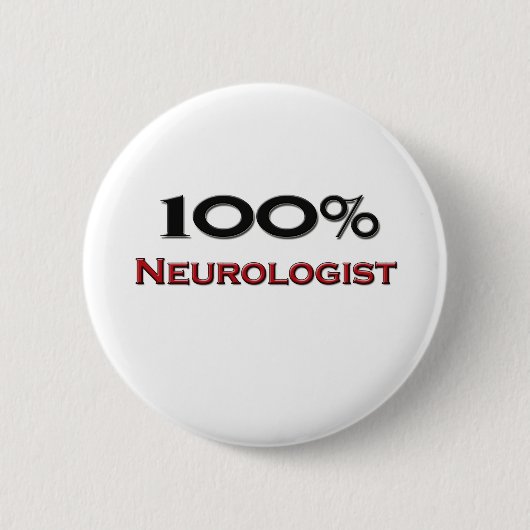 100 Prozent-Neurologe Button (Vorderseite)