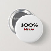 100 Prozent Ninja Button (Vorne & Hinten)