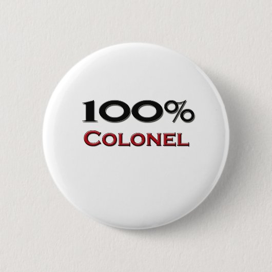 100 Prozent-Oberst Button (Vorderseite)