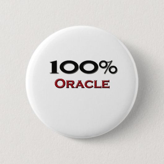 100 Prozent Oracle Button (Vorderseite)