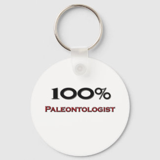 100 Prozent Paläontologe Schlüsselanhänger