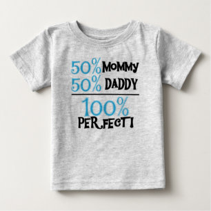 100 Prozent perfekt blau Baby T-shirt
