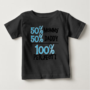 100 Prozent perfekt blau Baby T-shirt