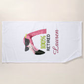 100 Prozent Personalisiert müde Strandtuch (Vorderseite)