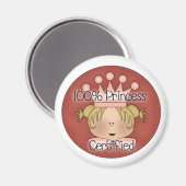 100 Prozent Prinzessin Magnet (Vorderseite/Rückseite)