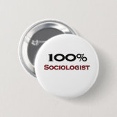 100 Prozent-Soziologe Button (Vorne & Hinten)