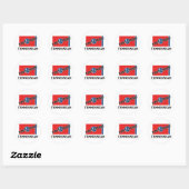 100 Prozent Tennessean Runder Aufkleber (Blatt)