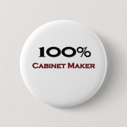 100 Prozent-Tischler Button (Vorderseite)