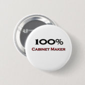 100 Prozent-Tischler Button (Vorne & Hinten)