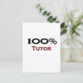 100 Prozent Tutor Postkarte (Stehend Vorderseite)