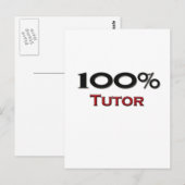 100 Prozent Tutor Postkarte (Vorne/Hinten)