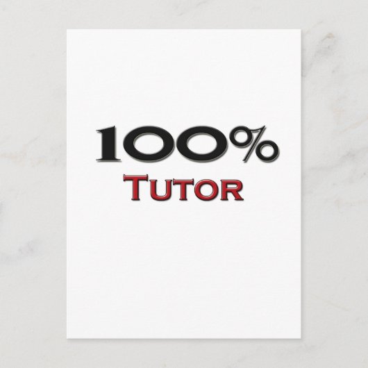 100 Prozent Tutor Postkarte (Vorderseite)