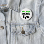 100 Prozent Vegan esse ich nichts mit Augen Button (Beispiel)