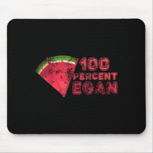100 Prozent veganer Sommer Wassermelone Fruchtlieb Mousepad