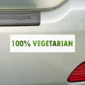 100 PROZENT-VEGETARIER AUTOAUFKLEBER (Auf Auto)
