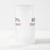 100 Prozent-Wirtschaftswissenschaftler Mattglas Bierglas (Mittel)