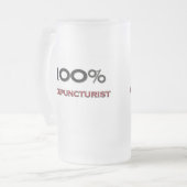 100 ProzentAcupuncturist Mattglas Bierglas (Vorderseite Links)