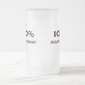 100 ProzentAcupuncturist Mattglas Bierglas (Mittel)