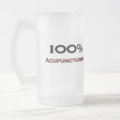 100 ProzentAcupuncturist Mattglas Bierglas (Links)