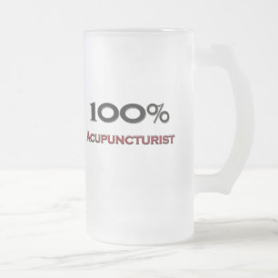 100 ProzentAcupuncturist Mattglas Bierglas