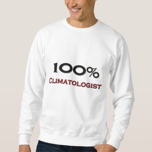 100 ProzentClimatologist Sweatshirt (Vorderseite)