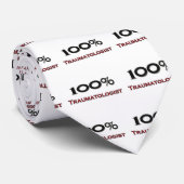 100 ProzentTraumatologist Krawatte (Gerollt)