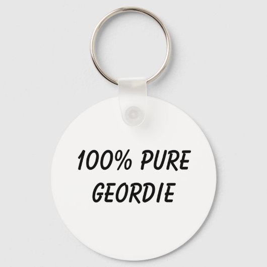 100 % Pure Geordie Schlüsselanhänger (Vorderseite)