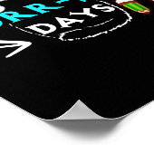 100 PurrFect Days Cute Cat Student School Poster (Ecke)