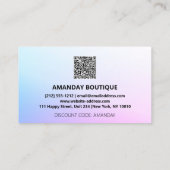 100 QR-CODE EINFÜGEN 50%AUSSERGEWÖHNLICHER LOGO-PI VISITENKARTE (Rückseite)
