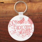100 % Race Girl Schlüsselanhänger (Vorderseite)