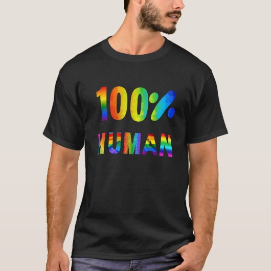 100 Rainbow Design T-Shirt (Vorderseite)