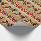 100 Ranch Wild West Rodeo Poster Druck Geschenkpapier (Ecke)