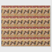 100 Ranch Wild West Rodeo Poster Druck Geschenkpapier (Flach)