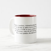 100 rationale Piraten Zweifarbige Tasse (Vorderseite Links)