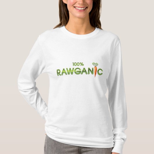 100% Rawganic rohe Nahrung - Karotte (Damen) T-Shirt (Vorderseite)