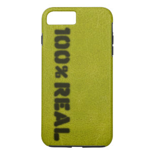 100% Real Apple Green Leather Look Case-Mate iPhone Hülle