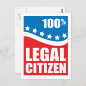 100 % Rechtsbürger Postkarte (Vorne/Hinten)