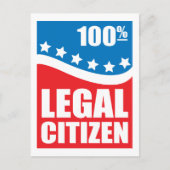 100 % Rechtsbürger Postkarte (Vorderseite)