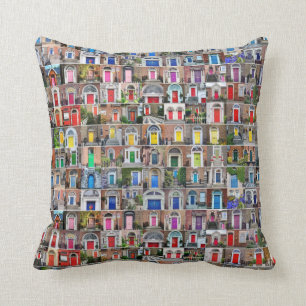 100 Regenbogentüren von Dublin Kissen